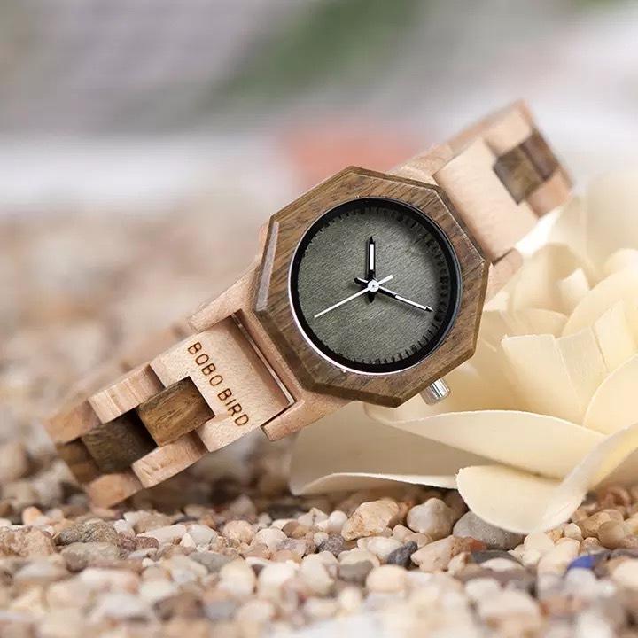 BOBO BIRD 木製腕時計 ウッドウォッチ レディース 20代 30代 八角形