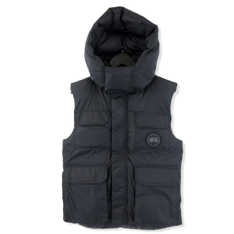 魚天国さま専用 ダウンベスト 黒 カナダグース S／P カナダグース 黒