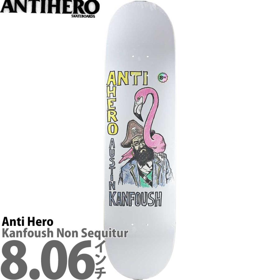 ANTIHERO（アンタイヒーロー） 8.06インチ スケボー デッキ Anti Hero