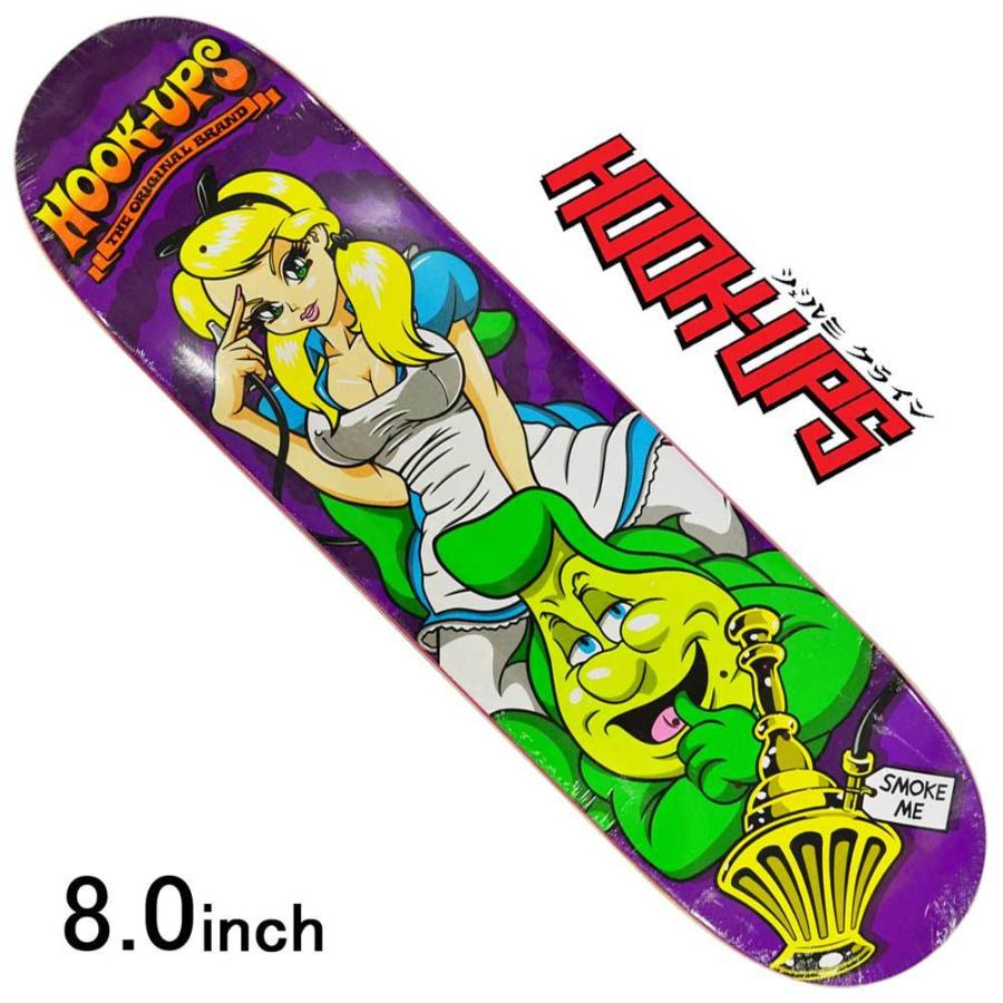 Hook Ups 8.0インチ スケボー デッキ フックアップス スケートボード