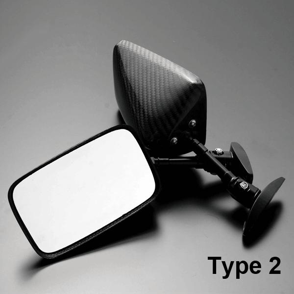 ZX14R用 フルアジャスタブルドライカーボンミラー : A-TECH Yahoo!店