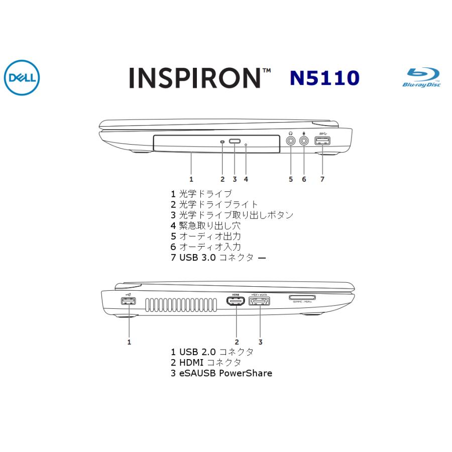Inspiron ☆再値下げ☆DELL INSPIRON N5110 HDD640GB メモリ12GB Core