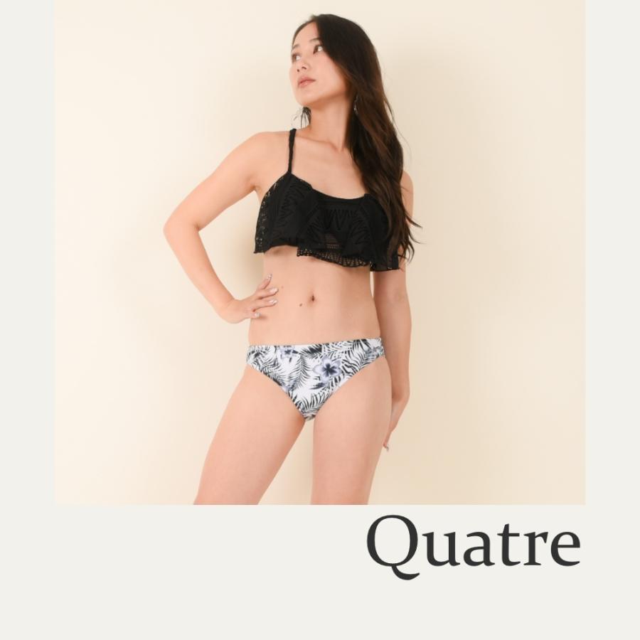 送料無料3点セット ボタニカル フリル ビキニ水着 レディース