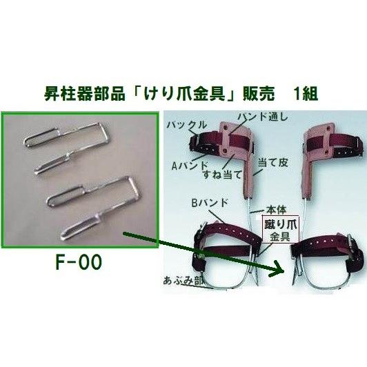 藤井電工 藤井電工（ツヨロン）「F-00」昇柱器蹴り爪金具 木登り FG-1