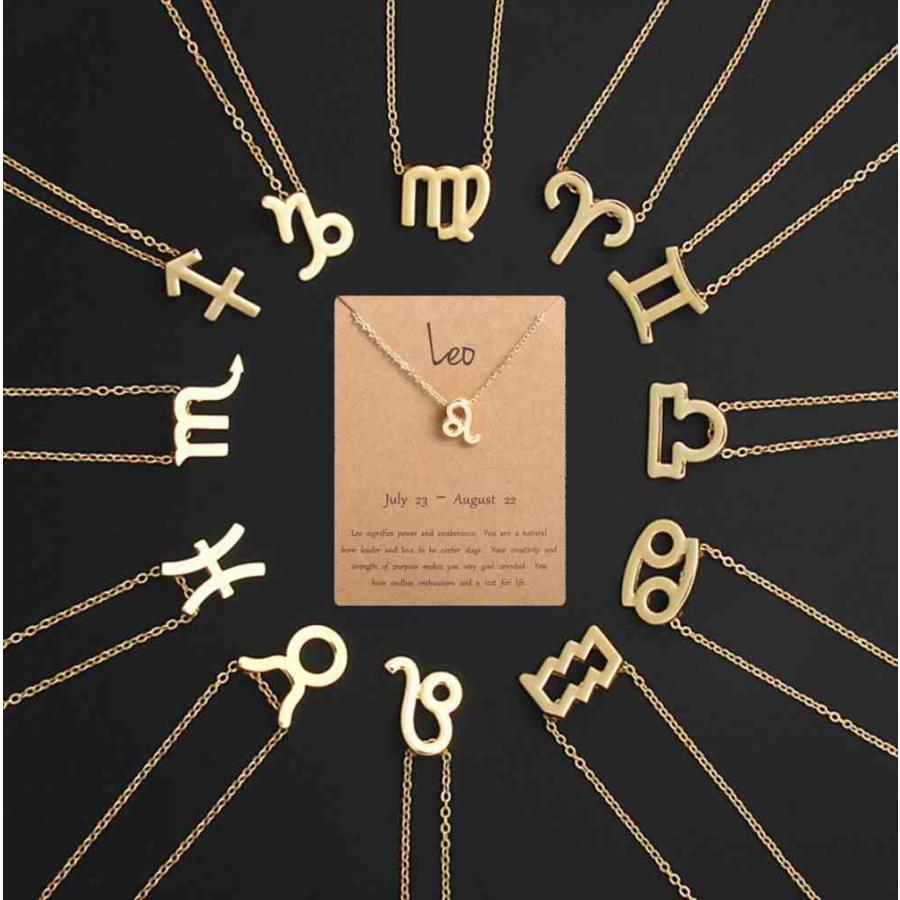 星座 ネックレス ホロスコープ ペンダント 12星座 十二星座