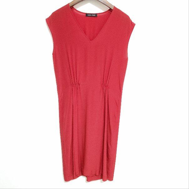 YOKO CHAN（ヨーコチャン） #snc ワンピース 36 赤 ノースリーブ V