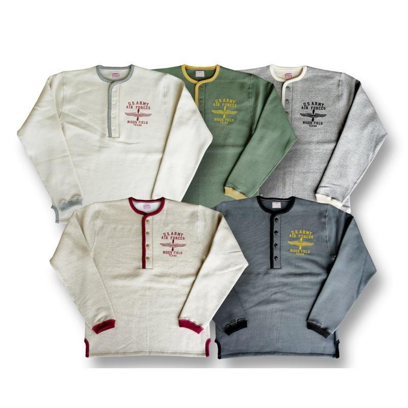 CUSHMAN（クッシュマン） スウェットヘンリーL/S コットン100％ メンズ