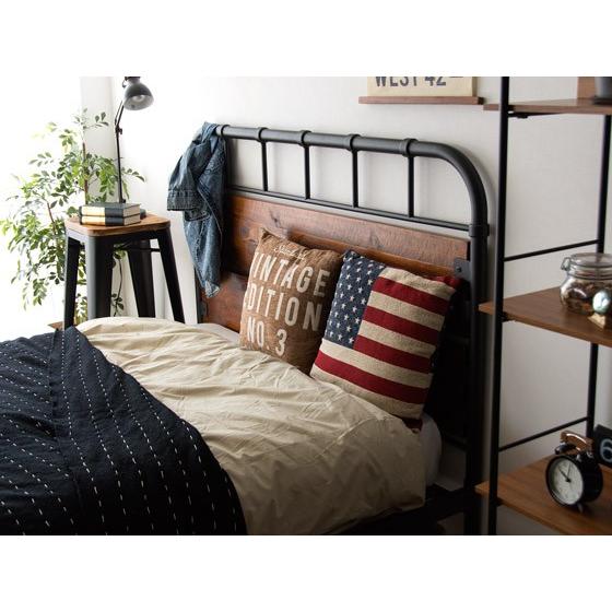 ベッドフレーム セミダブル パイプ セミダブルベッド パイプベッド