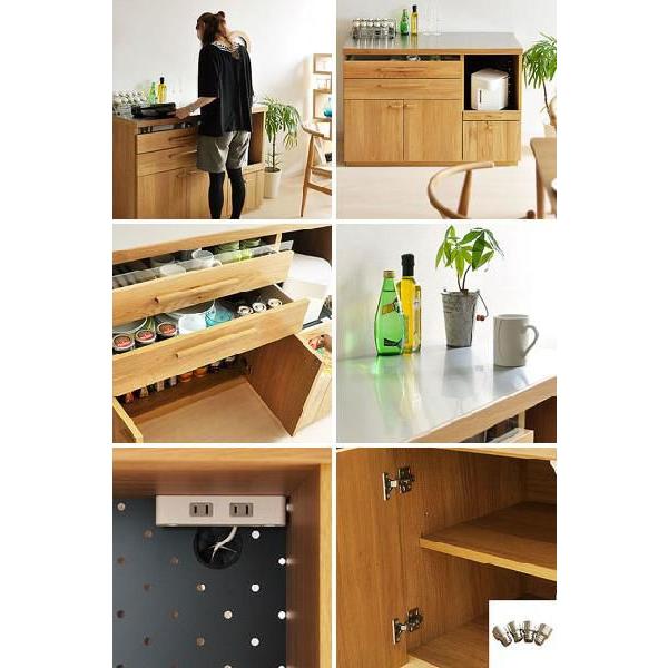 東馬（Tohma） 食器棚 完成品 キッチンカウンター キッチン 収納