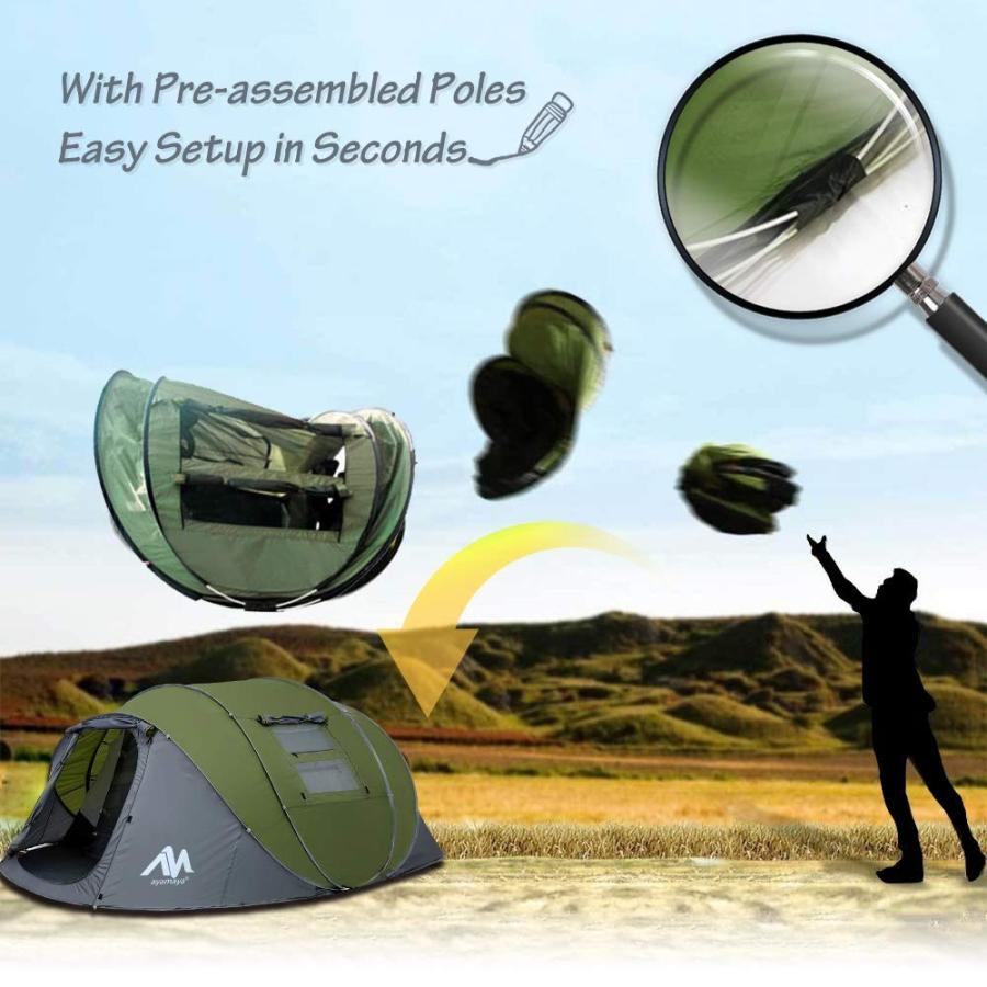 テント アウトドアテント 屋外自動テント キャンプテント 防風防水