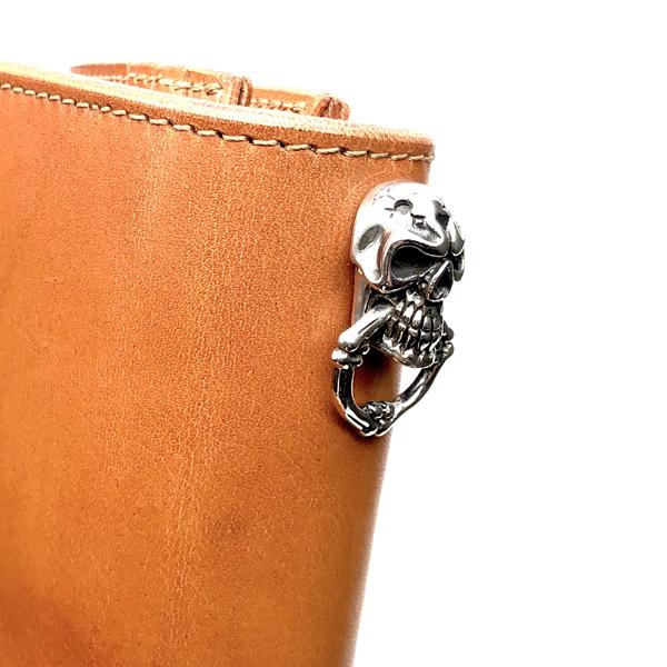 シルバー コンチョ ドロップハンドル ワッカコンチョ スカル メンズ