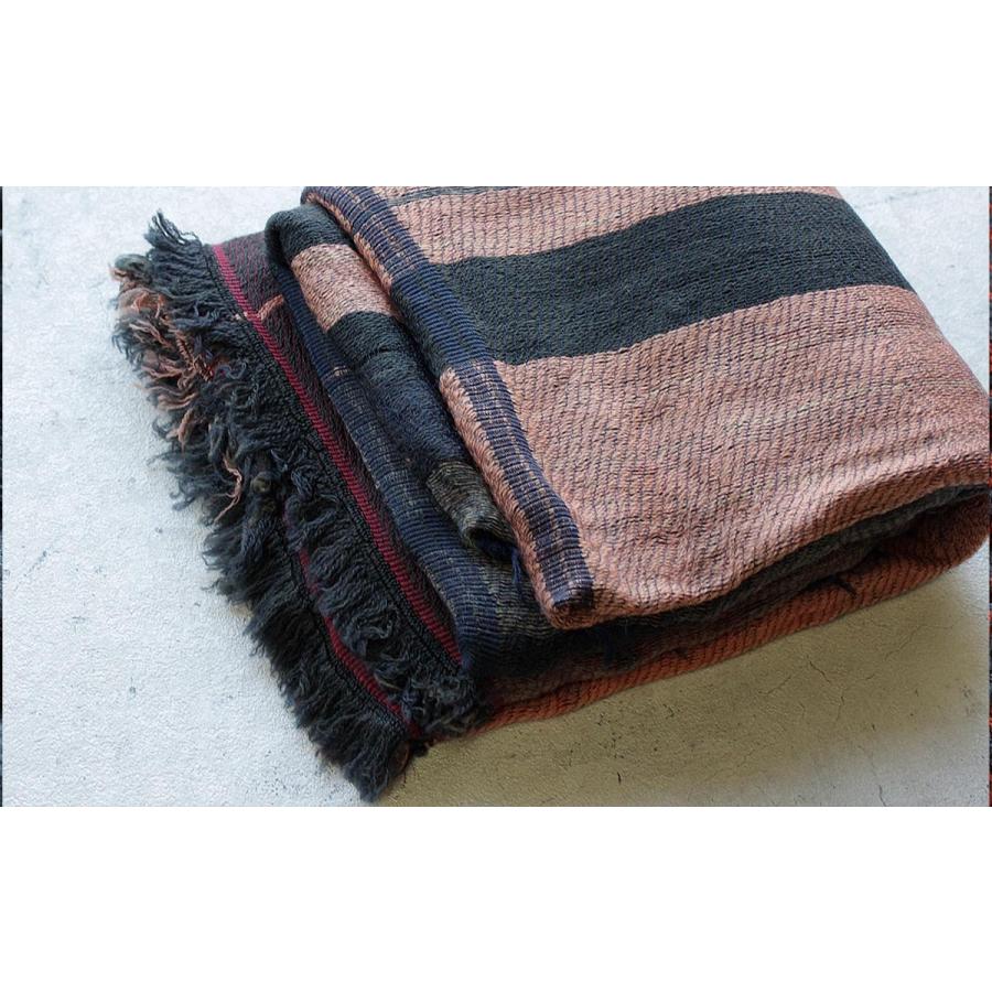 tamaki niime 播州織 ウールコットンショールL roots shawl BIG 110