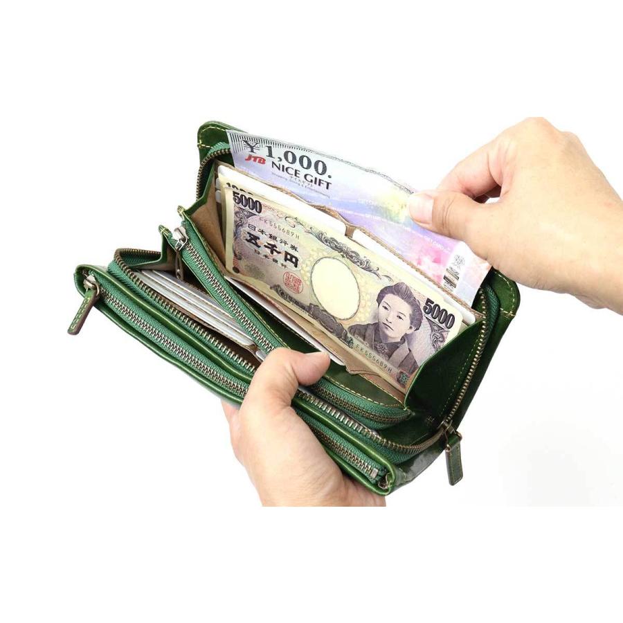 Dakota（ダコタ） 長財布 ラウンドファスナー 大容量 マルチ財布 通帳