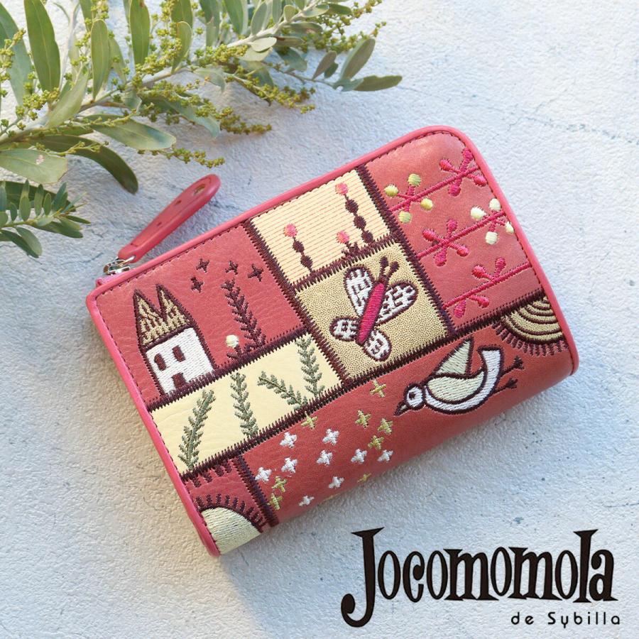 Jocomomola（ホコモモラ） 二つ折り財布 カンポ 牛革 ピッグ箔 5388000