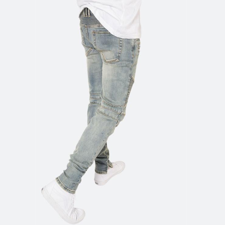 mnml（ミニマル） デニム ジーンズ スリムフィット クラッシュデニム