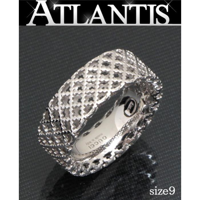 GUCCI（グッチ） SALE 美品 ディアマンティッシマ リング WG 750 size