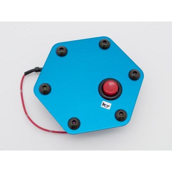 Daikei ステアリングプレート ホーンボタン ブルー/赤色ボタン : 株式