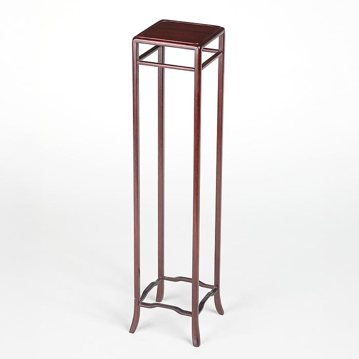 盆栽飾り卓 花梨正方高卓 盆栽飾り台 懸崖卓 小卓 小品盆栽 ミニ盆栽