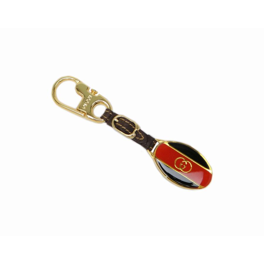 GUCCI（グッチ） オールドグッチ GG シェリー レザー キーホルダー