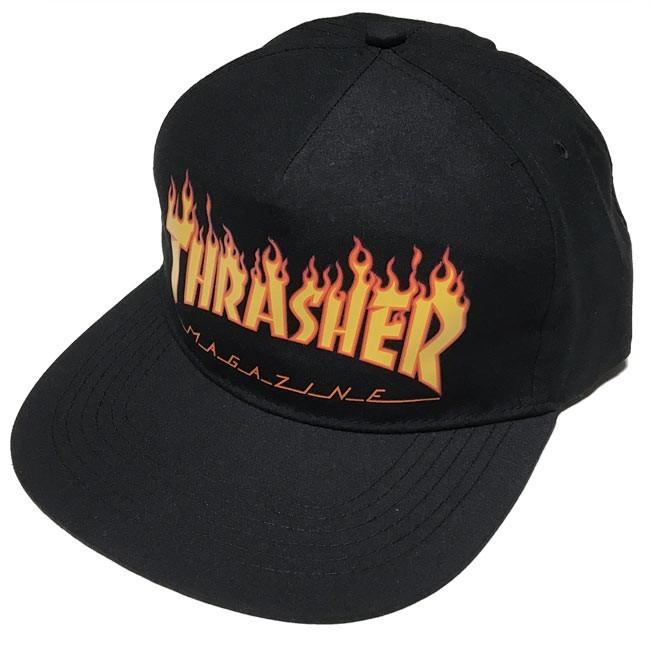 THRASHER（スラッシャー） THRASHER FLAME スナップバックキャップ
