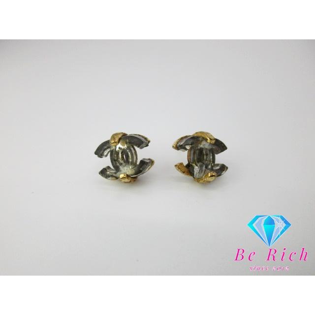 CHANEL（シャネル） ココマーク スタッド ピアス クリア ゴールド