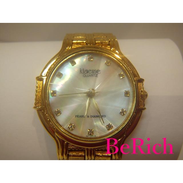 クロイゼ klaeuse メンズ 腕時計 SK-237-D シェル 文字盤 SS ゴールド