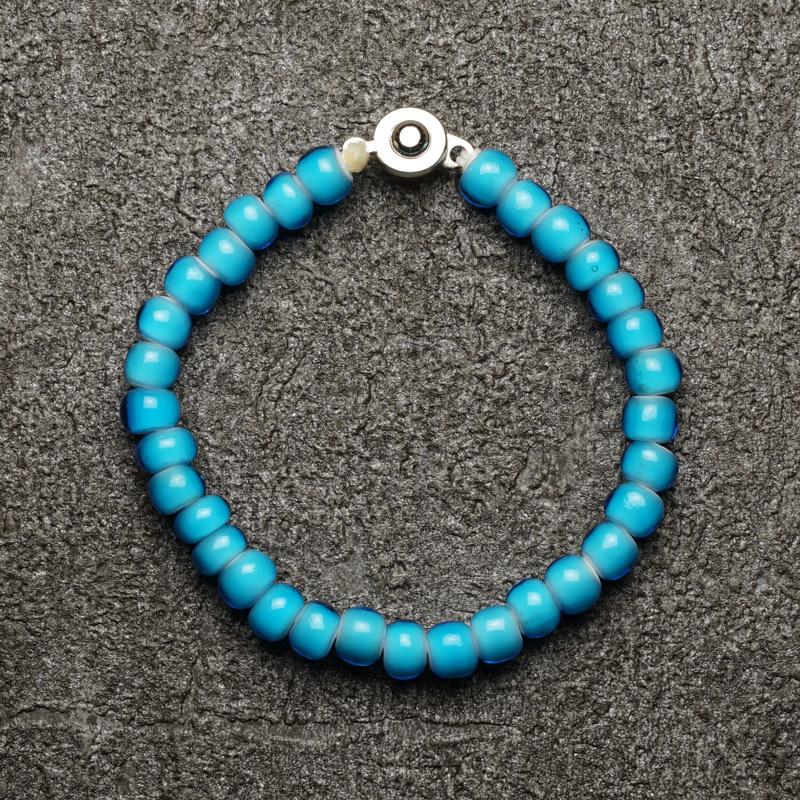 アンティークビーズ ブレスレット ターコイズブルー ヴィンテージ