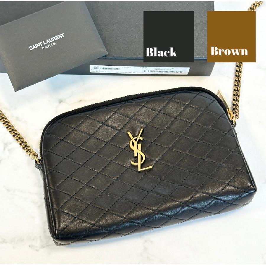 SAINT LAURENT サンローラン ギャビー チェーンポーチ BLACK