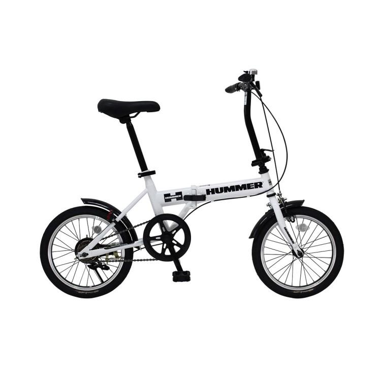 折畳み自転車] HUMMER ハマー｜ノーパンク16インチ折畳自転車WH
