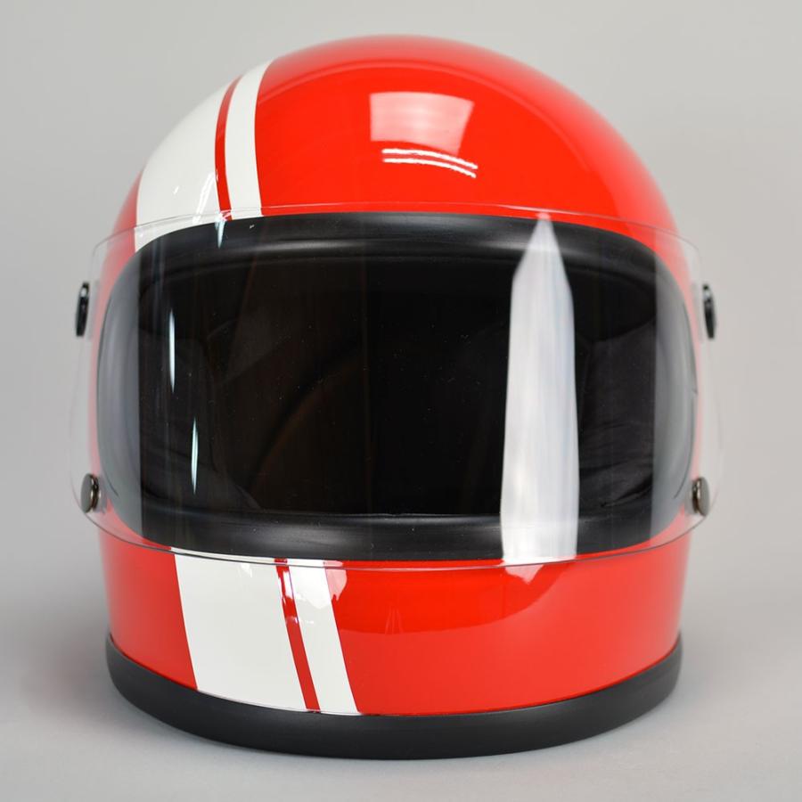 GT750 ヘルメット 族ヘル ナックルライン 赤ベース シールド おまけ