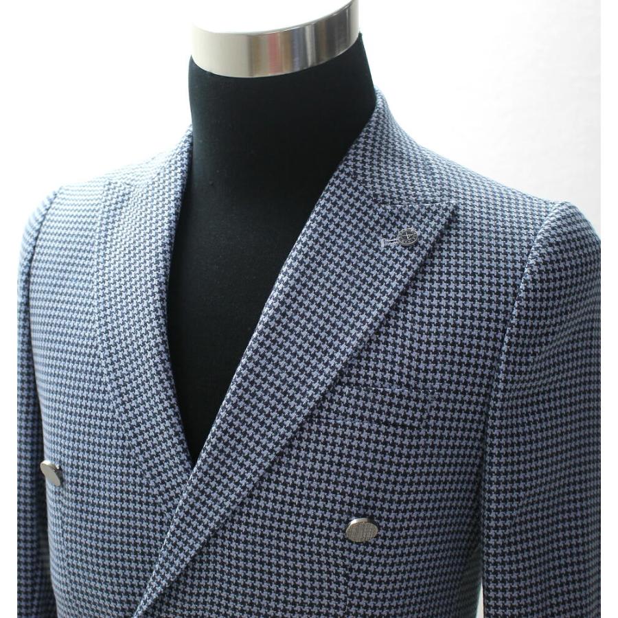 テーラードジャケット ダブル 銀ボタン ジャケパン 千鳥 千鳥チェック
