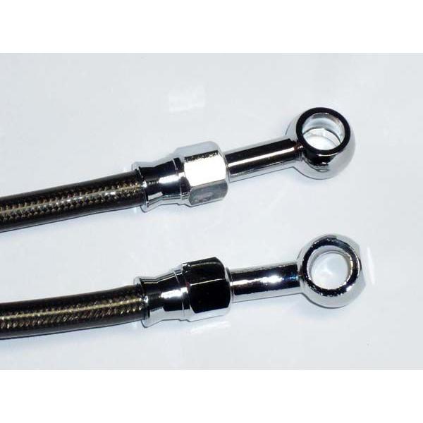 ライブディオZX AF35 ステンレスメッシュブレーキホース