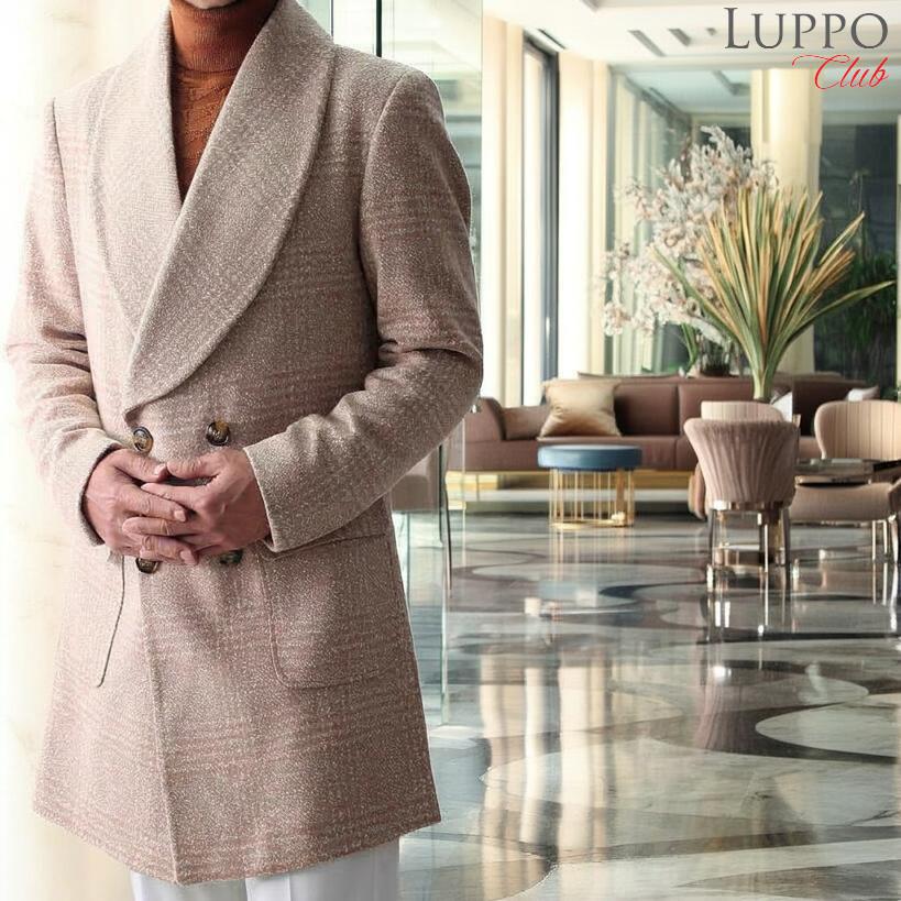 チェスターコート ハーフコート ツイード コート メンズ チェック