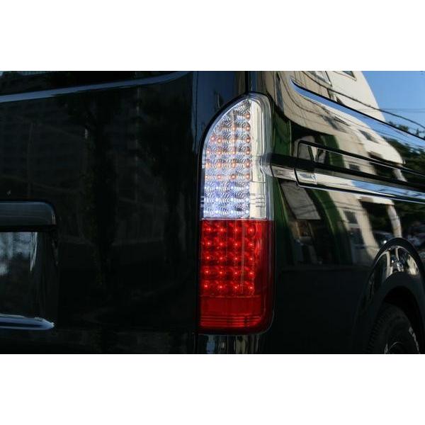 ハイエース フルLED クリスタル LED コンビ テールランプ 200系