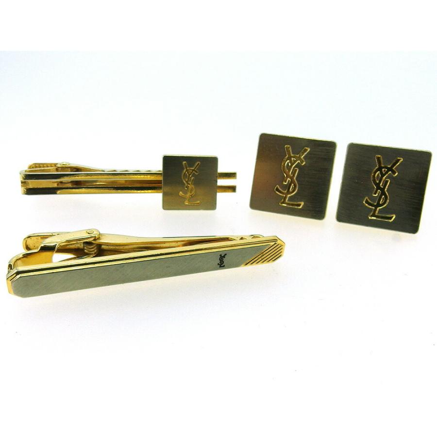 希少 未使用】 イヴサンローラン シェル カフリンクス ネクタイピン