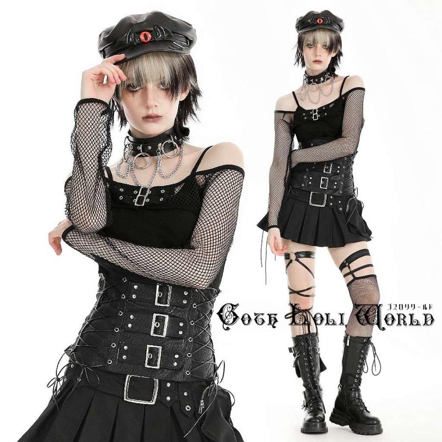ゴスロリワールド BW150 パンクファッション メッシュショート ボレロ