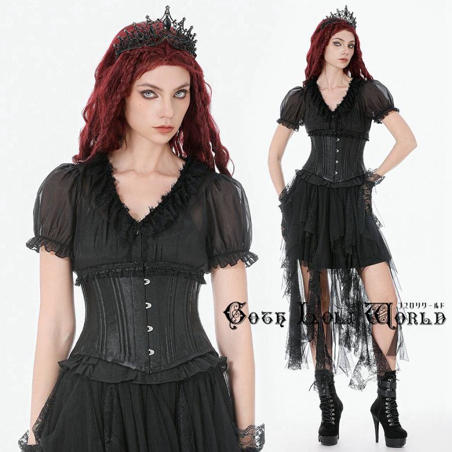 ゴスロリワールド CW108 ゴシック ファッション バックレースアップ