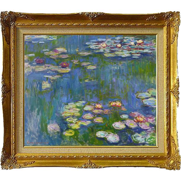 複製画・額縁付き・【10号 額縁付き】モネ・「睡蓮」 : グーピル