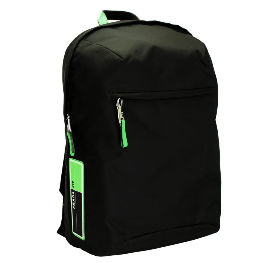 PRADA（プラダ） リュック バックパック ナイロン ブラック/ネオン