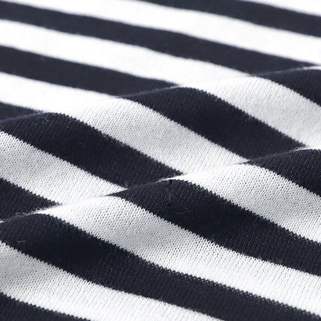 JOHN SMEDLEY ジョンスメドレー 30G ボーダー クルーネック ニットT