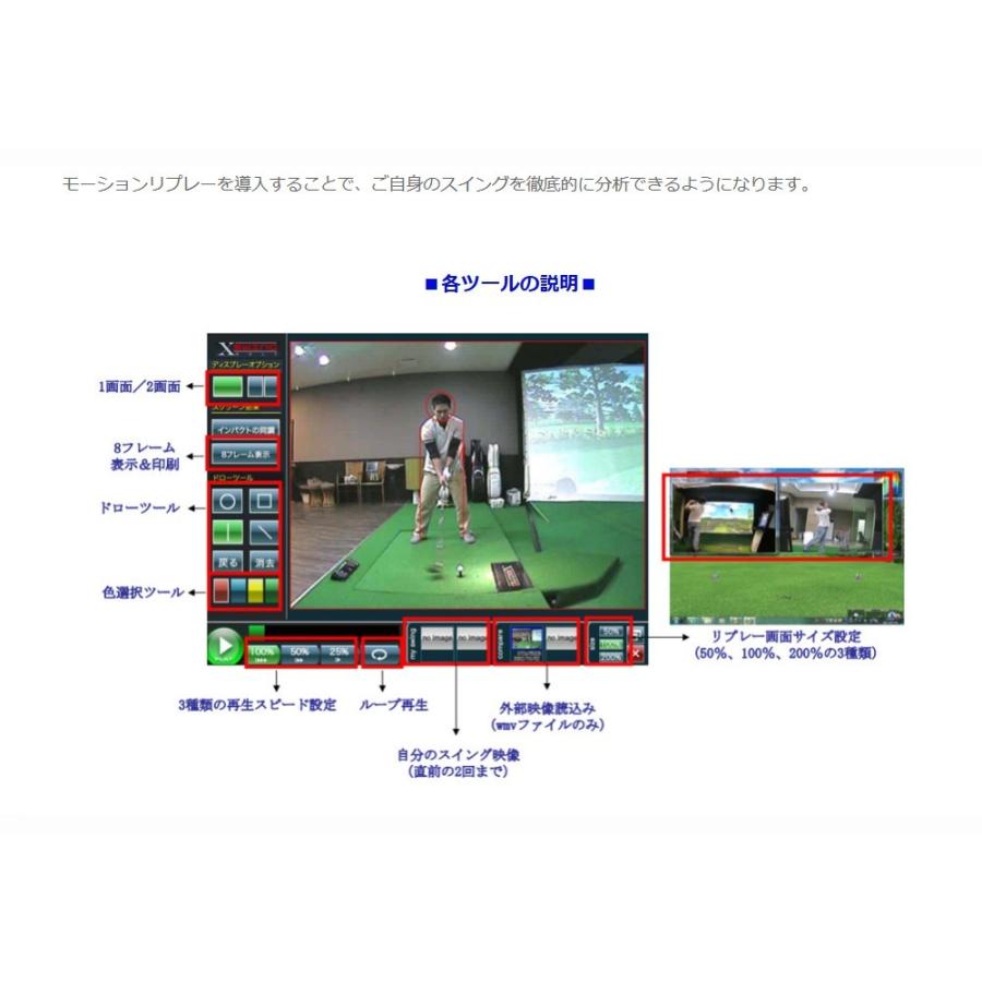 スカイトラック ゴルフ SkyTrak PC専用 モーションリプレー用追加