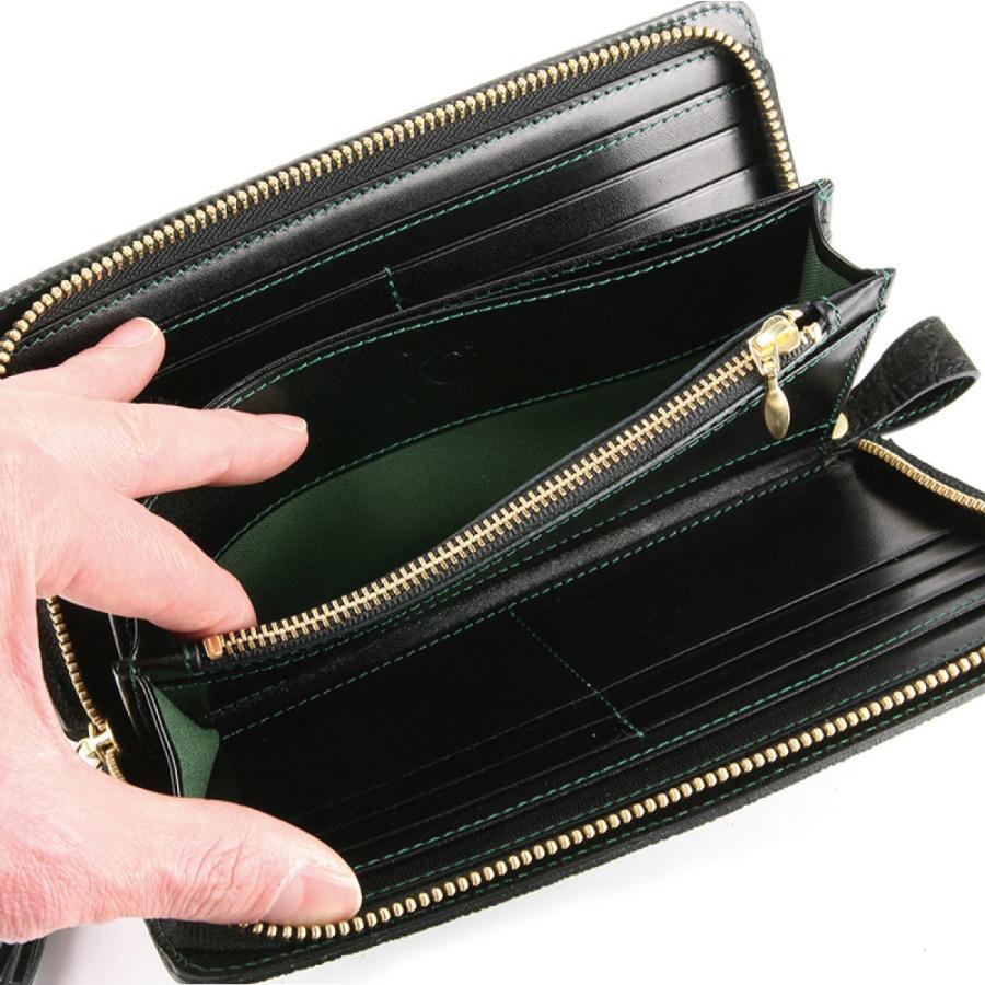 長財布 ゾウ革 メンズ レディース ラウンドファスナー 象革 革 レザー