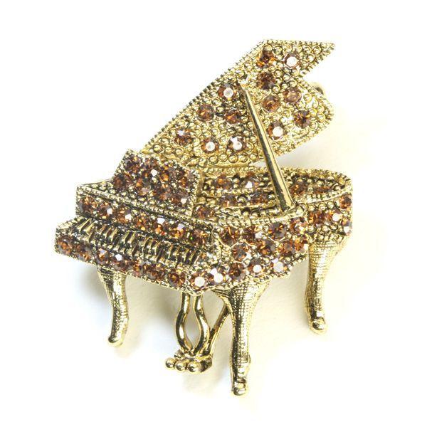 SWAROVSKI（スワロフスキー） ブローチ グランドピアノ 音楽