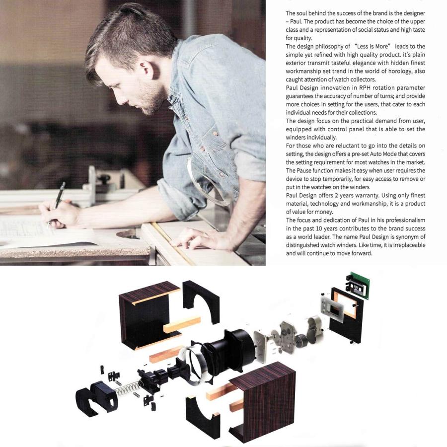 ウォッチワインダー 送料無料 PAUL DESIGN ポールデザイン GENTLEMEN 6