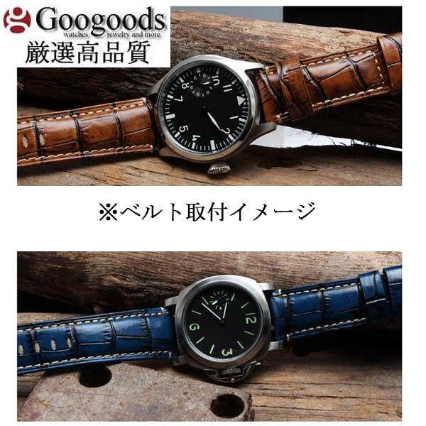 For PANERAI パネライ 汎用 幅24mm 時計バンド イタリア高級本革ベルト