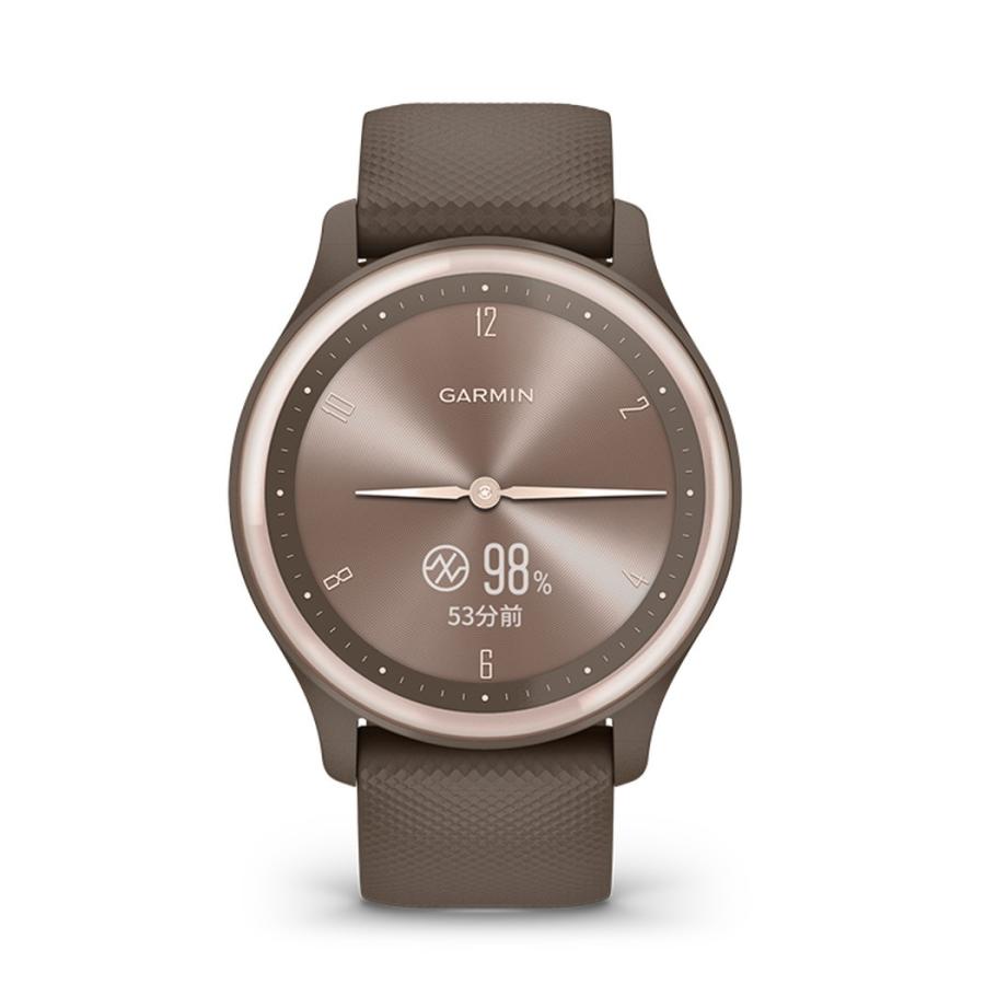 vivomove GARMIN(ガーミン) Sport Peach Gold / Cocoa ハイブリッド