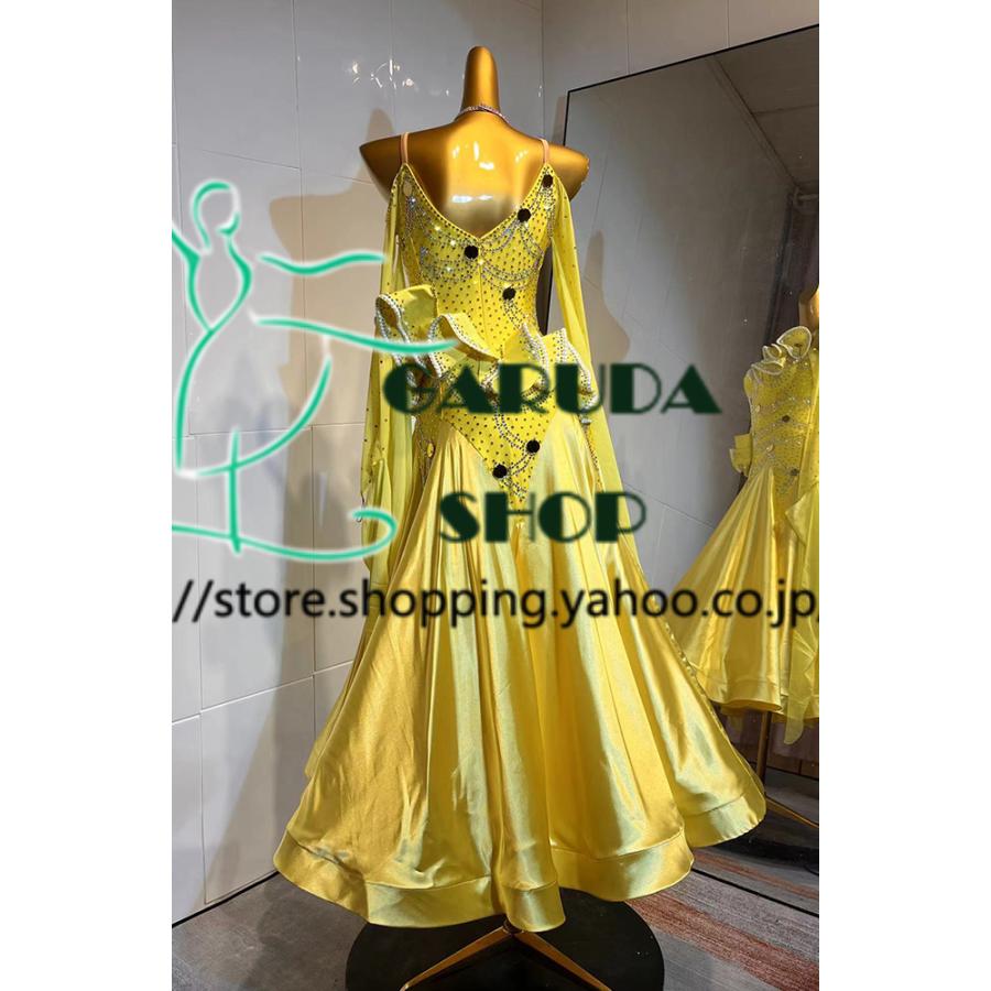 Garuda SHOP レディース社交ダンス衣装 競技ドレス モダンドレス高級