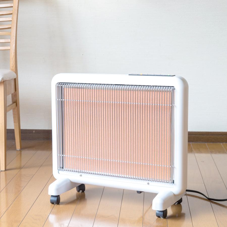 サンルミエ 遠赤外線暖房器 パネルヒーター E800L-TM2 ホワイト 白