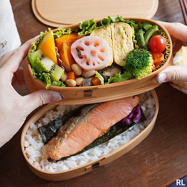 曲げわっぱ 弁当箱 小判入子 小 栗久 わっぱ弁当 国産 日本製 ギフト