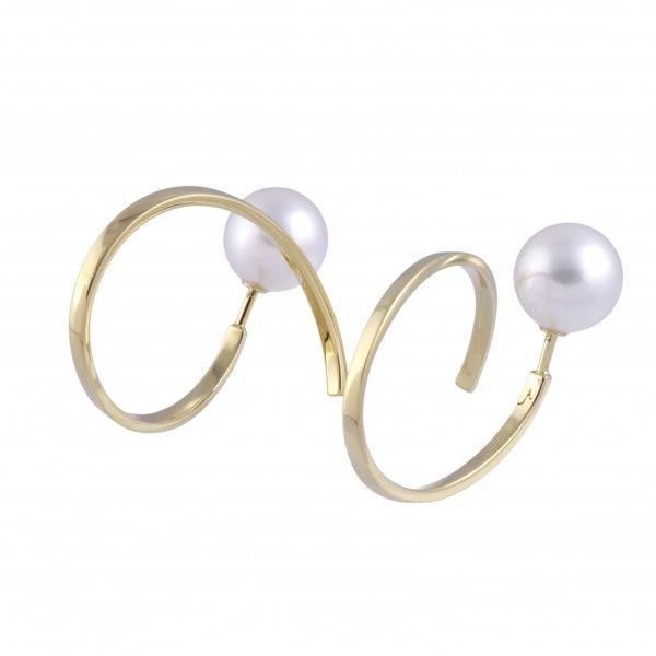 タサキ バランス ア ファイン パール K18YG イエローゴールド ピアス